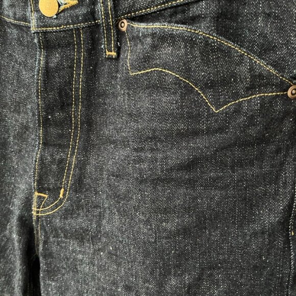 Brain Dead Type 00 15.5oz Selvedge Denim Jeans Indigo Wide Relaxed Mens - Picture 6 of 12